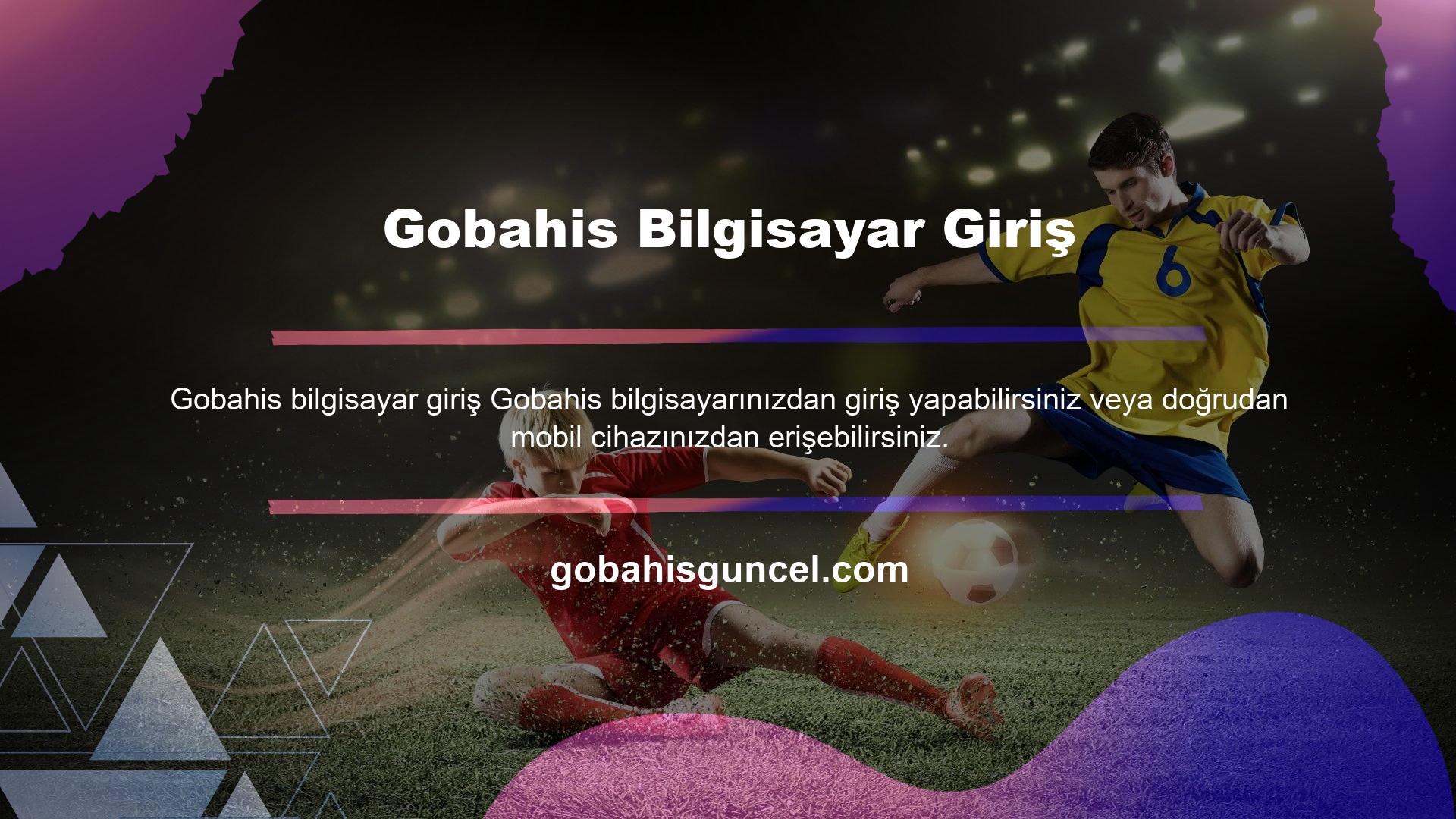 Gobahis web sitesi Türkçelere 7-24 spor bahis, canlı bahis, casino, canlı casino, sanal spor, e-spor, tombala ve hizmetler sunmaktadır